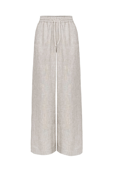 Wide-leg linen trousers - BRUSNIKA Women Clothes