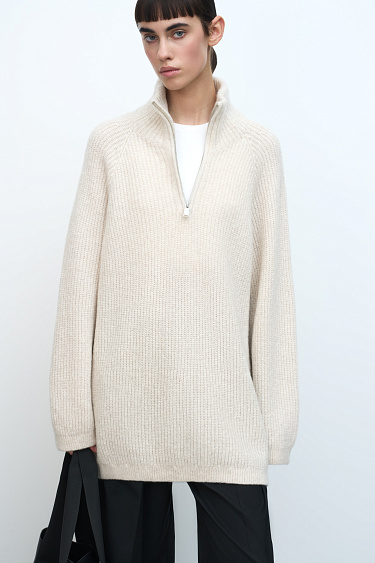 Oversized merino wool jumper - BRUSNIKA Women Clothes