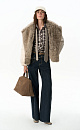Down jacket with a fur collar - BRUSNIKA. Women clothes