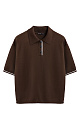 Viscose knit polo shirt - BRUSNIKA. Women clothes