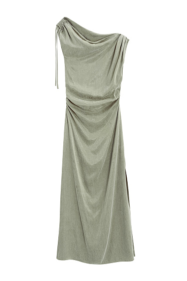 Maxi length cupra dress - BRUSNIKA Women Clothes