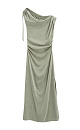 Maxi length cupra dress - BRUSNIKA. Women clothes