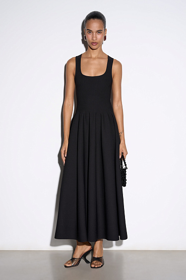 Midi-length knit dress - BRUSNIKA Women Clothes