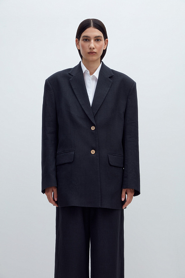 Classic linen jacket - BRUSNIKA Women Clothes