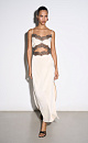 Maxi dress with lace - BRUSNIKA. Women clothes