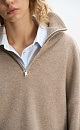 Jumper with a stand collar and a zippe - BRUSNIKA. Women clothes