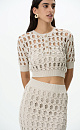 Large openwork weave top - BRUSNIKA. Women clothes