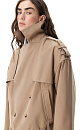Double‑breasted short trench coat - BRUSNIKA. Women clothes