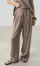 Loose cupra trousers - BRUSNIKA. Women clothes