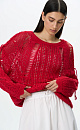 Jumper with lace up sleeves - BRUSNIKA. Women clothes