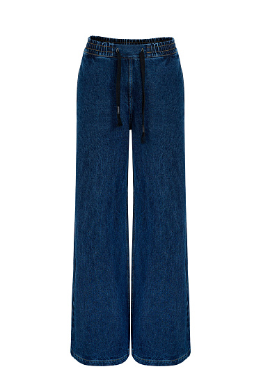 jeans with elastic band - BRUSNIKA Women Clothes