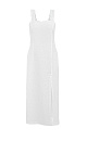 Front slit linen sundress - BRUSNIKA. Women clothes