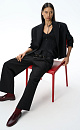 Trousers with symmetrical pleats - BRUSNIKA. Women clothes