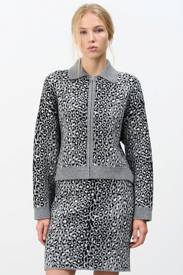 Bomber with animal print - BRUSNIKA Women Clothes