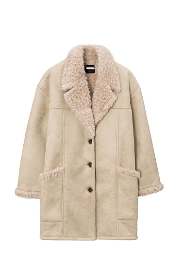 Wool shearling coat - BRUSNIKA Women Clothes