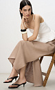 100% linen midi skirt with a slit - BRUSNIKA. Women clothes