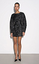 Mini dress with floral pattern - BRUSNIKA. Women clothes