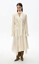 Polka dot dress with scarf - BRUSNIKA. Women clothes