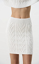Mini skirt with braids - BRUSNIKA. Women clothes