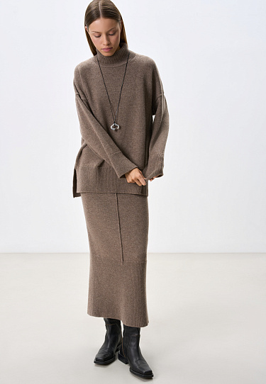 Cashmere and wool skirt - BRUSNIKA Women Clothes