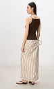 Striped wrap Skirt - BRUSNIKA. Women clothes