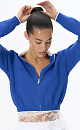 Viscose bomber jacket with a turn-down collar - BRUSNIKA. Women clothes