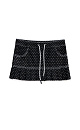 Polka Dot Denim Mini Skirt - BRUSNIKA. Women clothes