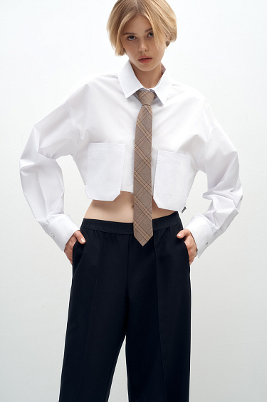 Crop shirt - BRUSNIKA Women Clothes