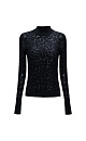 Merino wool turtleneck with animal print - BRUSNIKA. Women clothes