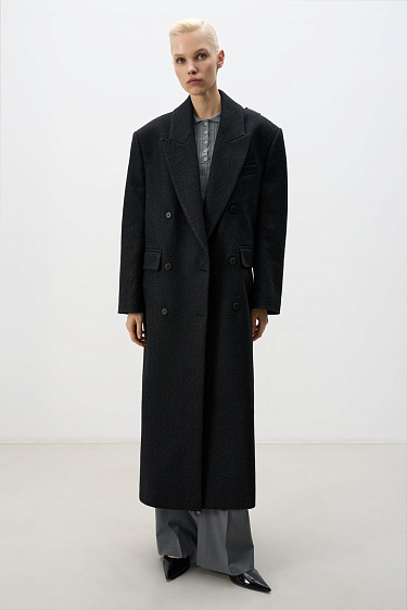 Double-breasted coat - BRUSNIKA Women Clothes