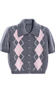cardigan with an argyle pattern - BRUSNIKA. Women clothes