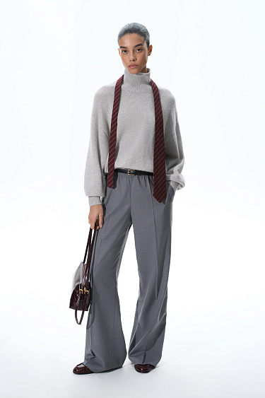 Fox-fur jumper with a high collar - BRUSNIKA Women Clothes