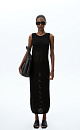 Knit cotton sundress with perforation - BRUSNIKA. Women clothes