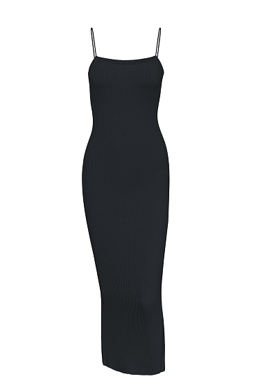 Rib-knit bodycon dress - BRUSNIKA Women Clothes