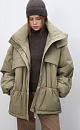 Long jacket made of textured fabric - BRUSNIKA. Women clothes