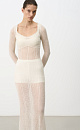 Semi-sheer openwork dress - BRUSNIKA. Women clothes
