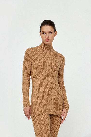 Wool and cashmere blend turtleneck - BRUSNIKA Women Clothes