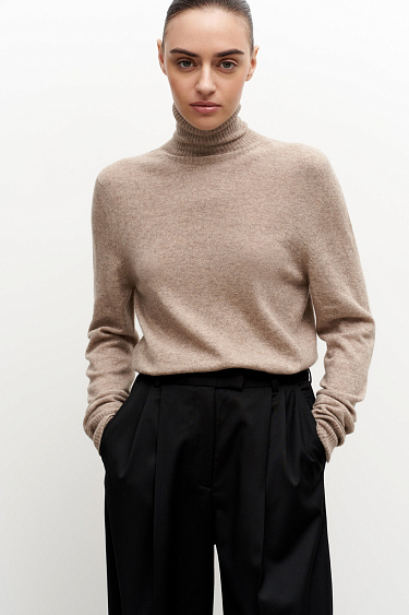 Cashmere and wool turtleneck jumper - BRUSNIKA Women Clothes