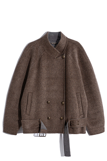 wool jacket with a raglan sleeve - BRUSNIKA Women Clothes