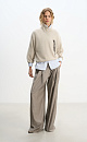 Fox-fur jumper with a high collar - BRUSNIKA. Women clothes