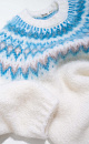 A jumper with a round yoke and jacquard. - BRUSNIKA. Women clothes
