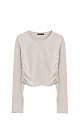 Long sleeve top with drawstring - BRUSNIKA. Women clothes