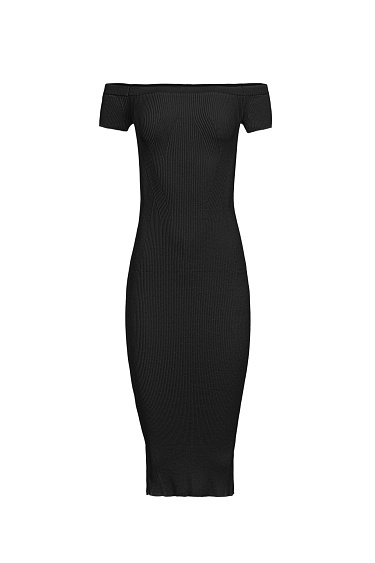 Off the shoulder fitted dress - BRUSNIKA Women Clothes