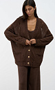 Linen cardigan - BRUSNIKA. Women clothes