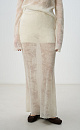 Lace skirt made of super kid mohair and baby alpaca - BRUSNIKA. Women clothes