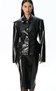 Textured eco-leather jacket - BRUSNIKA. Women clothes