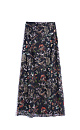 Maxi skirt with floral pattern - BRUSNIKA. Women clothes