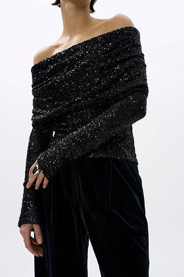 Sequined top - BRUSNIKA Women Clothes