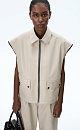 Raw edge vest - BRUSNIKA. Women clothes