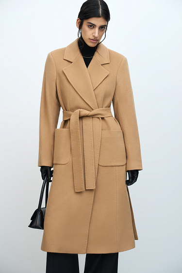 Wrap wool coat - BRUSNIKA Women Clothes